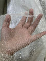 Shiny spray silver bronzing fabric medium hard diy wedding dress fabric background layout grid shiny net.