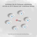 Networkable CO Detector with Digital Display, Detector with Replaceable Battery, TÜV Certified According to EN 50291, CO03D-W, Set of 2. 