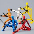 Action Doll Titan Multi Joint Mobile Transformation Robot Handheld T13 Action Doll Character and Dog Shaped Toy Children's .