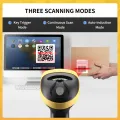 NETUM L8BL Blueooth Wireless 2D Barcode Scanner and L5 Wired QR Barcode Reader PDF417 Automatic Sensing for Pos Scanning. 