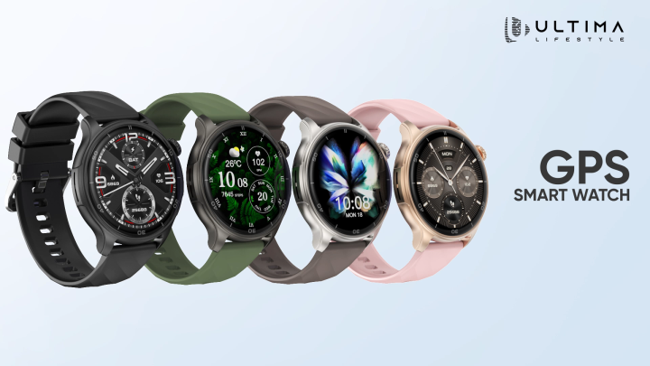 Ultima Navigator Premium Smartwatch | 1.43" TRU Amoled Spherical Display | In-Build GPS | Barometer | Altimeter | 24/7 Health Tracking | Fitbeing App Support