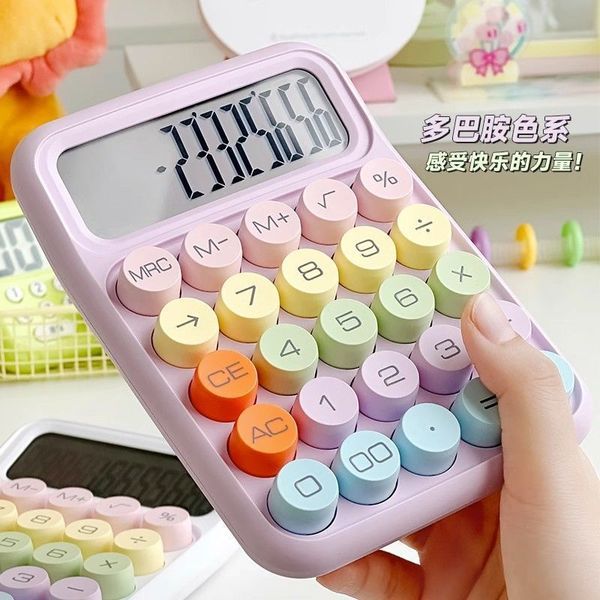 High-value mechanical keyboard calculator Student exam dedicated portable computer 12-digit large screen calculator