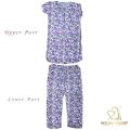 Women Summer Printed T-Shirt and Plazzo Set-Fashionable and Comfortable for Ladies/Girls. 