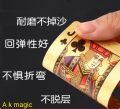 golden colour plastic card.