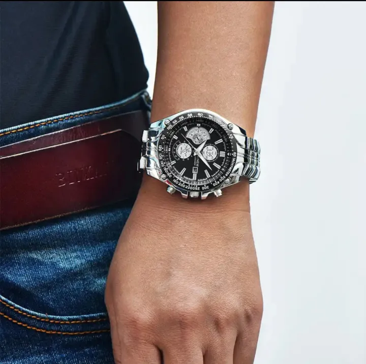 Curren%208083%20(Japan%20Machine%20100%25)%20Silver%20stainless%20steel%20Chronograph%20Mens%20watch%20with%20FREE%20GIFT%20BOX%20-%20Image%205