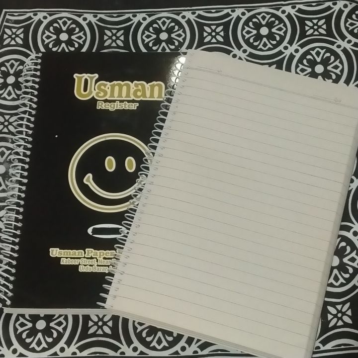 Heavy-Duty Rough Register Notebook Extra Large 500+ Pages, Spiral Bound, Hard Cover