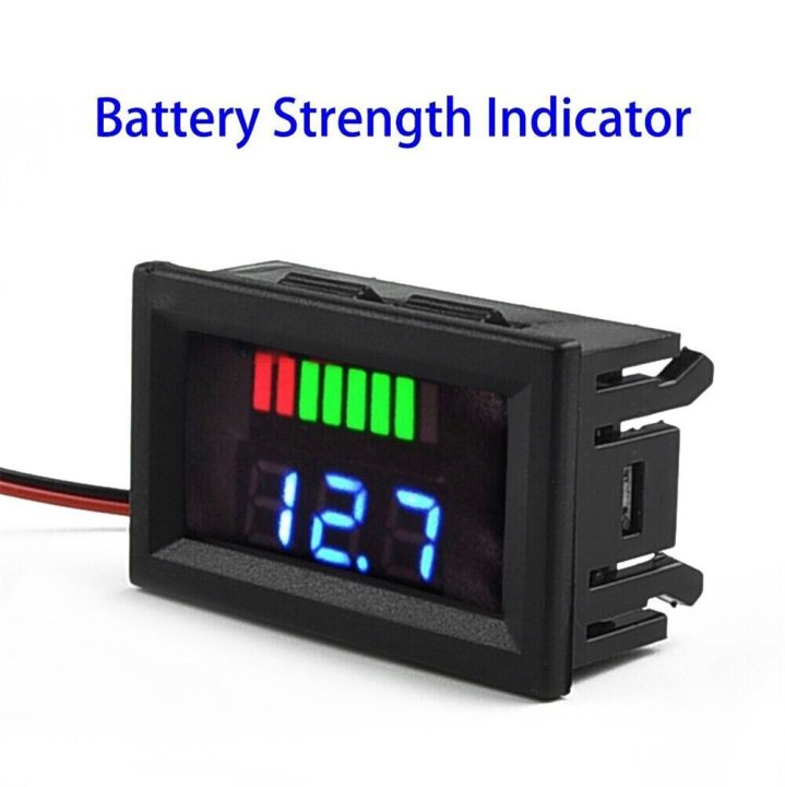 12V%2024V%2036V%2048V%2060V%20Car%20Battery%20Charge%20Level%20Indicator%20Lithium%20Battery%20Capacity%20Meter%20Tester%20Display%20LED%20Tester%20Voltmeter%20-%20Image%203