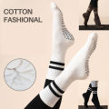 New High Quality Bandage Yoga Socks Anti-Slip Quick-Dry Damping Pilates Ballet Socks Good Grip For Women Cotton Fitness Socks. 