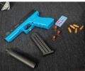 Glock gun Soft Bullet Toy Gun Shell Ejection Foam Darts Blaster Pistol. 