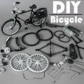 Simulation retro 28 metal die-cast bicycle model creative DIY home decoration 1:10 decoration  fun toy decoration crafts. 