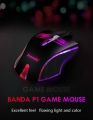 Banda USB Wired Gaming Mouse (P1) (Black) – 6 Buttons – Breathing RGB Light – 1000,2400,3600 dpi Optical 6D – Gaming Sensor – PC / Mac compatible. 