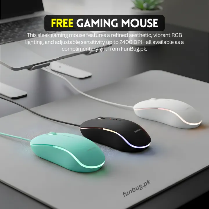 FunBug%20Waterproof%20Gaming%20Keyboard%20and%20Mouse%20Combo%20with%20RGB%20Side%20LED%20Panel%20-%20Mechanical%20Feeling%20Wired%20Keyboard%20&%202400%20DPI%20Mouse%20with%20FREE%20Mouse%20Pad%20for%20Pubg%20Mobile,%20Laptop,%20PC%20Computer%20-%203%20in%201%20Gaming%20Bundle%20-Black,%20White,%20Green%20-%20Image%207