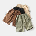 Cotton Children Brown Short Pants for Boys 2 to 3 4 5 6 7 8 Years Kids Shorts 2025 Beach Shorts Casual Loose Toddler Boy Shorts. 