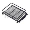 1/10 RC Car Rock Crawler Metal Roof Rack Luggage Carrier with LED Lights Bar for TAMIYA CC01 AXIAL SCX10 D90 RC Luggage Rack. 