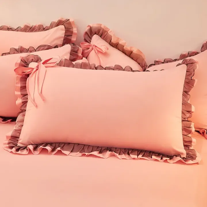 Korean%20Princess%20Style%20Pillowcase%20with%20Large%20Lace%20Ruffle%20Girls%20Home%20Bedroom%20Decorative%20Soft%20Washed%20Cotton%20Pillow%20Cover%2048x74cm%20-%20Image%207