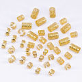 40PCS Hair Jewelry for Braids Gold Hair Cuffs Multi Style Hair Rings Adjustable Hair Beads for Braid Loc Dreadlock for Women.