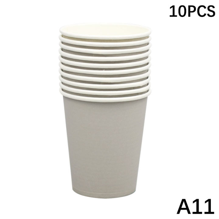 10PCS%209oz%20250ml%20Solid%20Thick%20Paper%20Cup%20Disposable%20Cup%20Wedding%20Birthday%20Party%20Holiday%20Disposable%20Tableware%20-%20Image%207