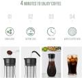 Soulhand Cold Brew Coffee Maker, Iced Coffee Maker with Airtight Lid, Cold Brew Pitcher with Removable Stainless Steel Filter for Ready To Drink Iced Coffee Hot Tea Fruit Beverage Brewing-48oz/1.5L. 