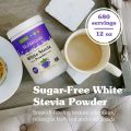 NuNaturals White Stevia Powder, Plant-Based Sugar Substitute, Zero Calorie Sweetener 100g. 