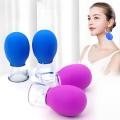 2/4 Pieces Facial Cupping Set Eye Face Vacuum Massage Anti Cellulite Cup Silicone Cupping Cups Massage Therapy Lift Glowing Skin. 