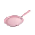 Frying Pan Pancake Pan: 10 Inch Omelette Pan Egg Frying Pan Kitchen Cookware for Home Kitchen Cooking (Color : Pink). 