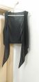 black stylish/ elegant shrug/ upper for girls, (16), sleevesless, without sleeves, 100% polyester, by ( mia moda). 