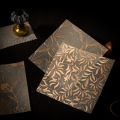 8pcs Vintage Flower themed sulfuric acid paper Scrapbook Materials DIY Photo Album Collage Journal Creative Material paper. 