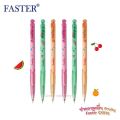 0.38mm fast point pen blue ink (fruit fruity Korean production) 3-6-12 stick Pen Press faster CX-916 Fan Pen good pen cute pens. 