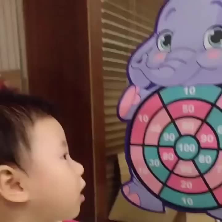 Educational Games Dart Board Baby Toy Stickey Ball Dart Indoor Sports Child Montessori Games for Children 3 to 7 Years
