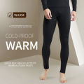 Men's Winter Thermal Underwear Fleece Compression Pants Stay Warm and Comfortable During Sports and Running Activities.