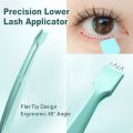 Precision Lower Lash Applicator Beginner Eyelash Tweezers with Flat Wide Tips Premium Stainless Steel Lash Applicator Non-Slip. 