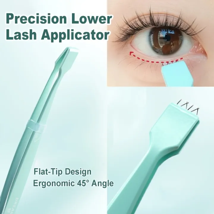 Precision%20Lower%20Lash%20Applicator%20Beginner%20Eyelash%20Tweezers%20with%20Flat%20Wide%20Tips%20Premium%20Stainless%20Steel%20Lash%20Applicator%20Non-Slip%20-%20Image%202
