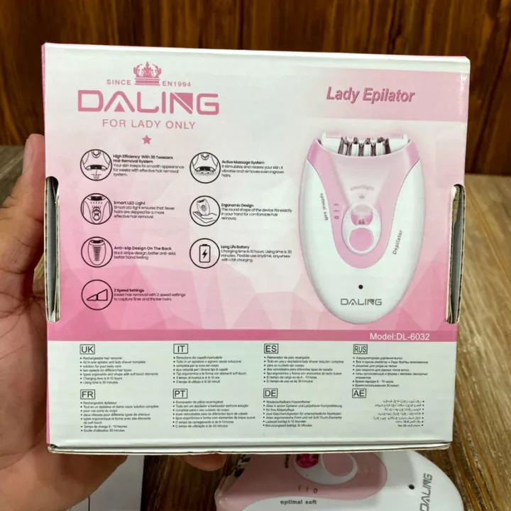 DALING%20DL-6032%20Epilator%20for%20Women,%20Cordless%20Facial%20Hair%20Removal%20with%20LED%20Light,%202%20Speeds,%20Electric%20Trimmer%20Tweezer%20for%20Face%20Legs%20Arms%20Underarm%20Armpit%20Bikini,%20Painless%20Smooth%20Glide%20Mini%20Epilator%20Shaver%20for%20Travel%20-%20Daling%20Ladies%20Hair%20Shaver%20-%20Image%207