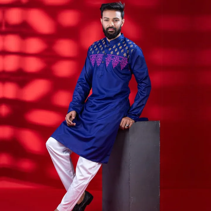 Stylish%20and%20Fashionable%20Export%20Quality%20Lilan%20Cotton%20Panjabi%20For%20Men.%20-%20Image%206