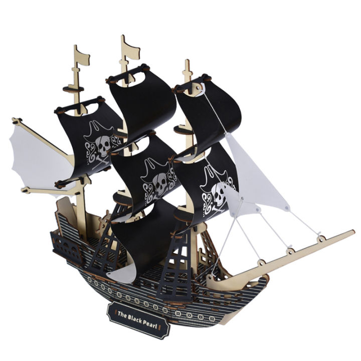 3D%20Wooden%20Puzzle%20Pirate%20Ship%20The%20Black%20Pearl%20DIY%20Building%20Assembly%20Wood%20Sailboat%20Model%20Kit%20Educational%20Toys%20For%20Children%20Kids%20-%20Image%203
