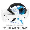 Compatible with Quest 2 Elite Strap for Enhanced Support and Comfort in VR,for Meta Quest 2 Comfort Head Strap Accessories White.