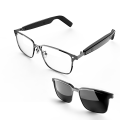 SG-20 Pro 2-in-1 TWS Daily Wear Smart Glasses Bluetooth Audio, Voice Assistant, Lightweight Design 9D. 