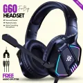 【Professional】 Gaming Headphones Rgb with Mic for PC, Pubg Mobile, PS4, Laptop - 360 Surround Sound Super Bass Vibration Over the Ear Wired Head Phones Headset for Gaming with Noise Cancelling Micophone - By FunBug. 