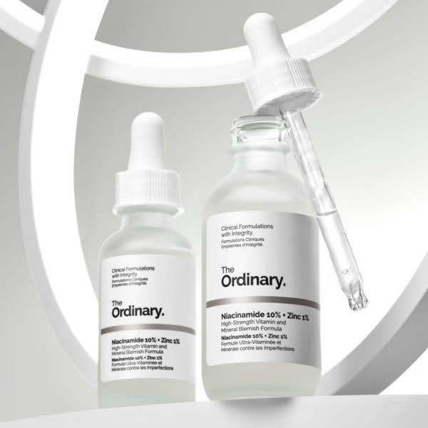 The Ordinary Niacinamide 10% + Zinc 1% Serum 30ml – Vitamin & Mineral Blemish Control Formula for Oily and Acne-Prone Skin