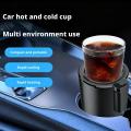 Portable Creative 12V Car Hot & Cold Cup for Outdoor & Business Trips Smart Heating & Cooling Dual Use LCD Screen Display. 