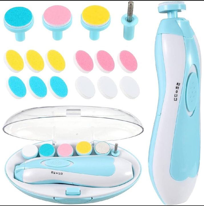 Electric Nail Trimmer for Baby Newborn Nail Trimmer Manicure Kit For Baby Baby Nail Trimmer Nail Care High Quality Baby Nail Trimmer Baby Care Set Electric Manicure Gift Set Electric Nail Cutter for Baby