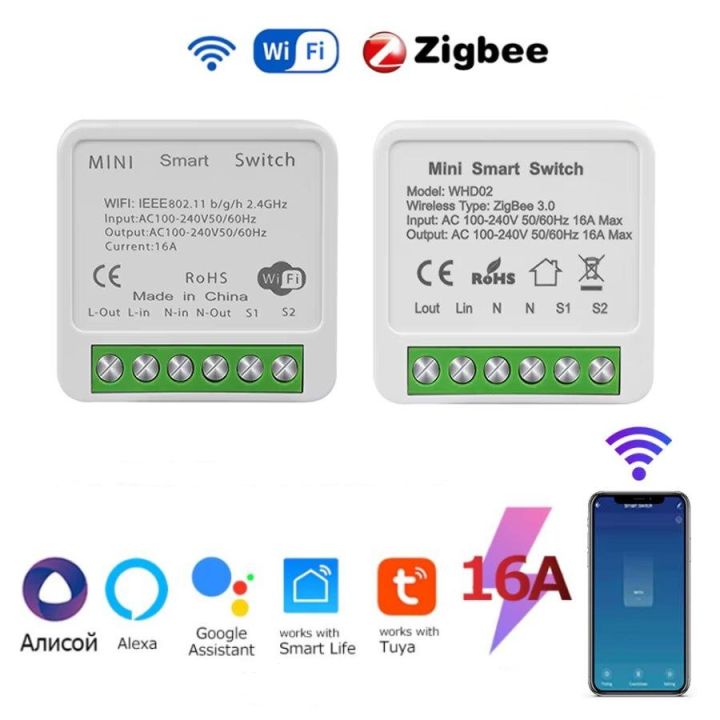 Tuya%20ZigBee%20Breaker%20WiFi%20Smart%20Switch%202Way%20Breaker%20Relay%20Module%20220V%20110V%2016A%20Smart%20Life%20APP%20Voice%20Control%20For%20Alexa%20%20Home%20-%20Image%202
