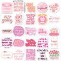 50 Inspirational Quote Stickers Pack, Containing Motivational Positive Affirmations, Self-Adhesive Decorative Stickers, Can Be Used for Scrapbooks, Journals, Laptops, Phone Cases, Are Mental Health  and Back-To-School Supplies. 