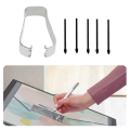 5Pcs Touch Stylus S Pen Nib Tips with Metal Clip for Samsung Galaxy Tab S11 S11 Ultra S10 Lite S6 Lite S6/S7/S7 Plus/S7 Fe S8 Plus Ultra. 