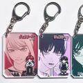 Anime Chainsaw Man keychain Cosplay Makima Mitaka Asa Star Piece Acrylic Pendant Keychain Bag Decoration Pendant.
