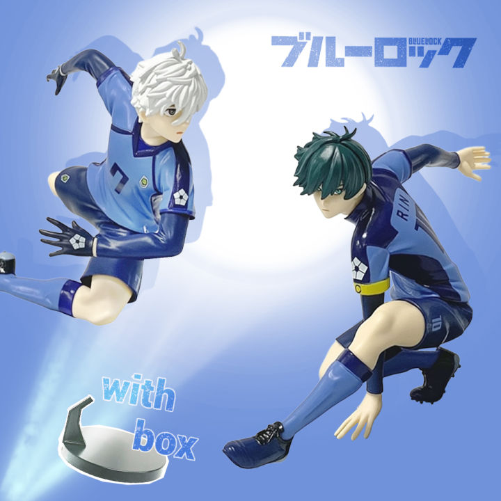 Tongyundacheng Blue Lock Figurine d'anime Seishiro Nagi 21 cm en PVC pour décoration de bureau