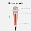 Portable 3.5mm Stereo Studio Mic KTV Karaoke Mini Microphone For Smart Phone Laptop PC Desktop Handheld Audio Microphone. 