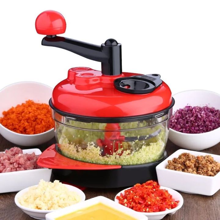 4 in 1 manual hand press speedy chopper