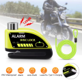 1.2M Disc Lock Reminder Cable Lock Anti-Theft Rope Alarm Disc Lock Spring Cable Security Reminder for Motorcycle. 