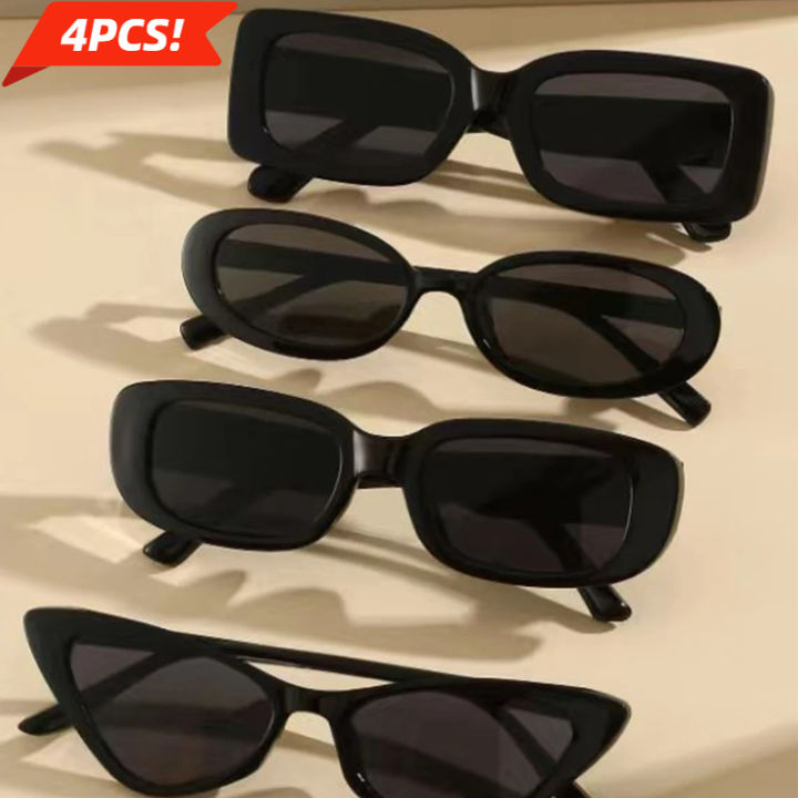 3/4PCS%20Unisex%20Cat%20Eye%20Round%20Square%20Plastic%20Frame%20Fashion%20Sunglasses%20for%20Outdoor%20Travel%20Hiking%20Sun%20Glasses%20for%20Men%20Women%20-%20Image%207